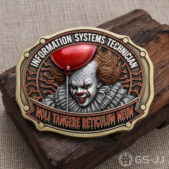 Horror Clown IT Technician Cool Belt Buckles Horror Clown IT Technician Cool Belt Buckles