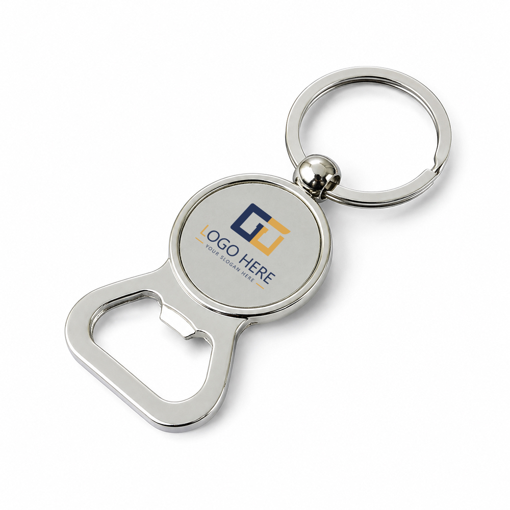Zinc Keychain- Bottle Opener With Logo