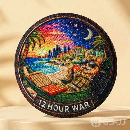 12 Hour War Full Embroidered + Full Printed Patches 12 Hour War Full Embroidered + Full Printed Patches