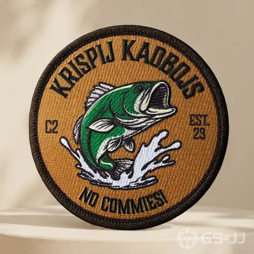 Krispij Kaobojs Fish Full Embroidered + Full Printed Patches Krispij Kaobojs Fish Full Embroidered + Full Printed Patches