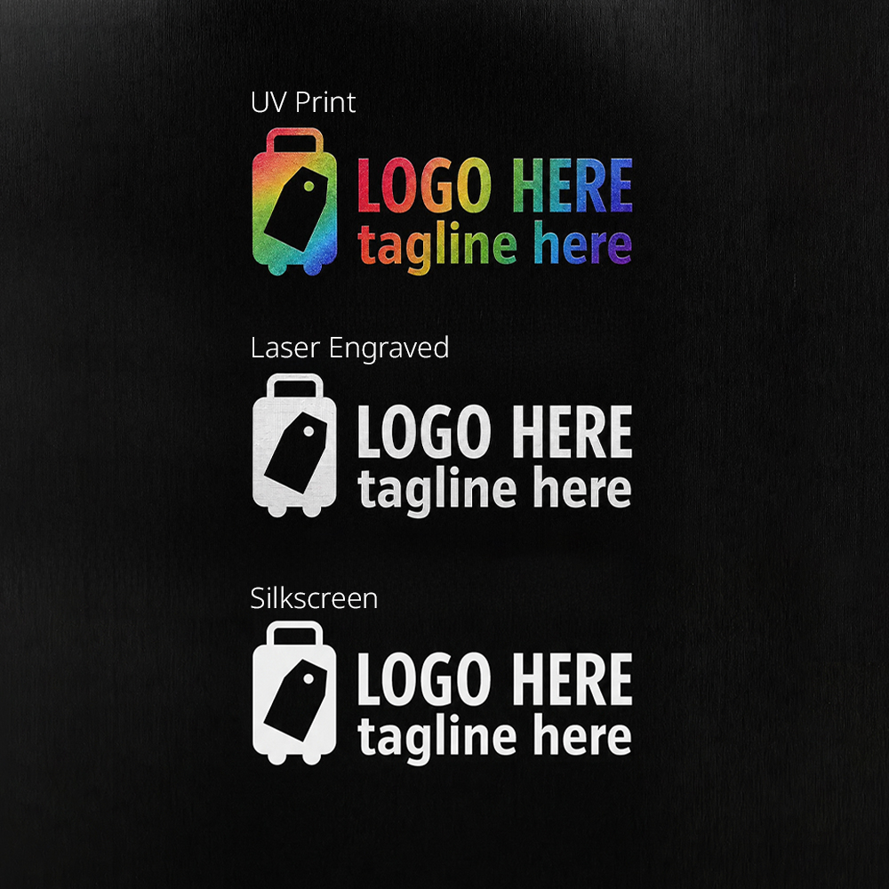 Round Aluminum Luggage Tag with Hanging Loop Round Aluminum Luggage Tag with Hanging Loop