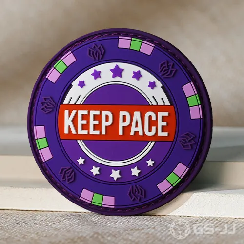 Keep Pace Poker Chip PVC Patches Keep Pace Poker Chip PVC Patches