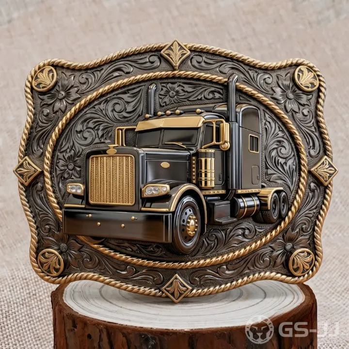 Classic Semi Truck Belt Buckle Classic Semi Truck Belt Buckle
