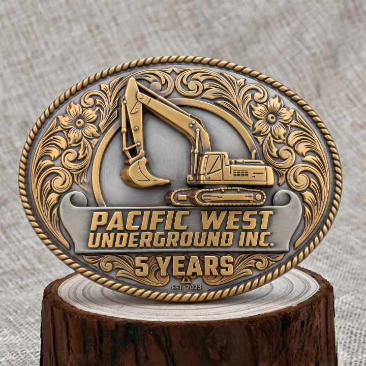 Excavator Heavy Equipment Belt Buckle