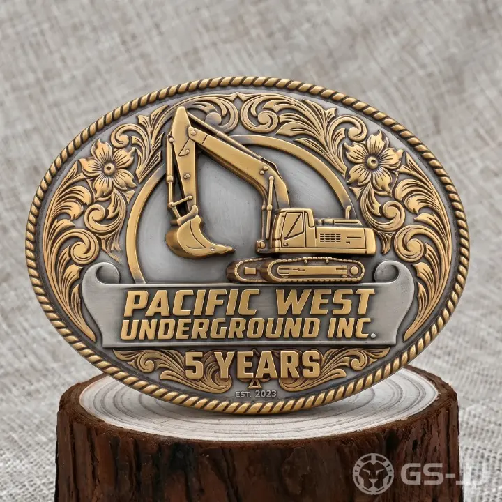 Excavator Heavy Equipment Belt Buckle Excavator Heavy Equipment Belt Buckle