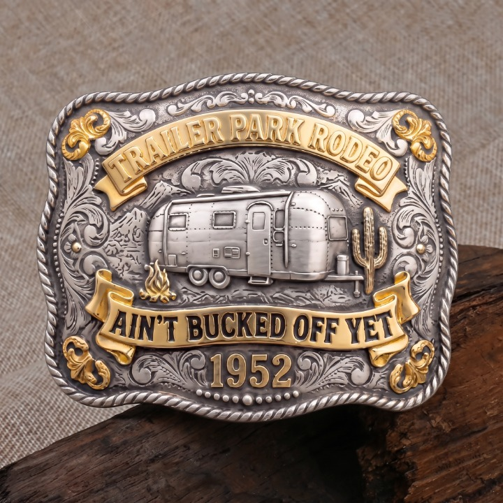 Trailer Park Rodeo RV Trailer Belt Buckle