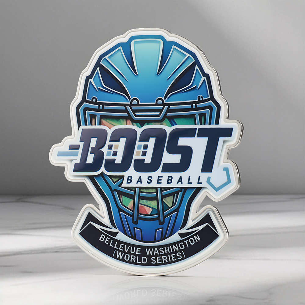 Helmet Design Baseball Metal Enamel Pins