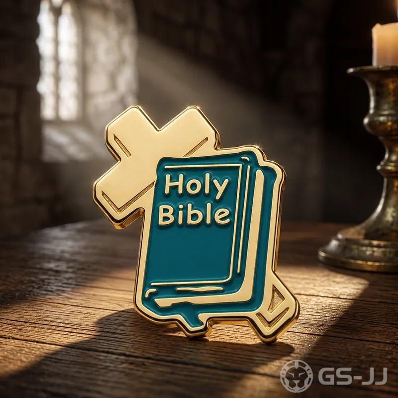 Word and Cross Pin Word and Cross Pin