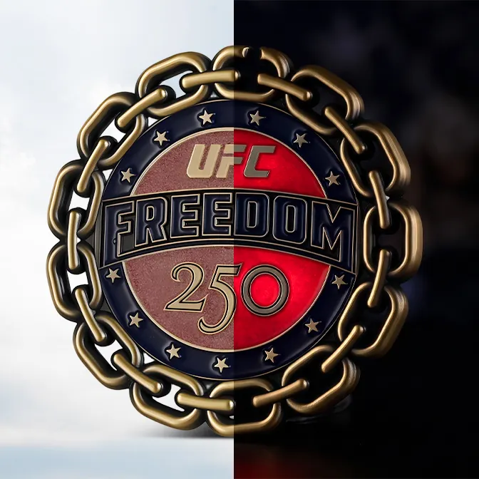 Custom UFC Freedom 250 Challenge Coin
