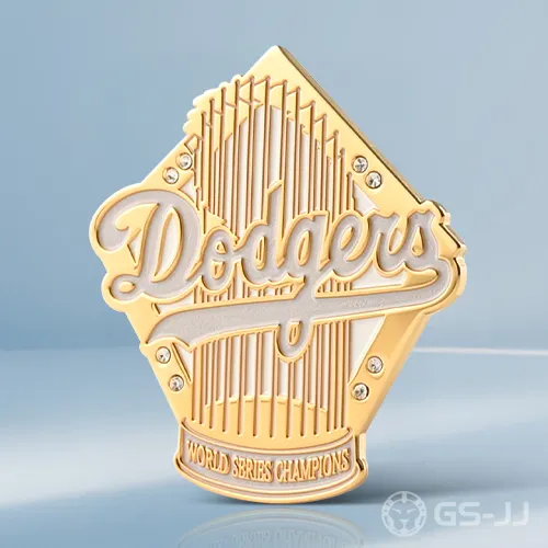 Dodgers Championship Gold Pin Dodgers Championship Gold Pin