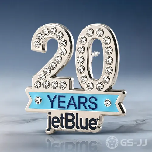 JetBlue 20th Anniversary Pin JetBlue 20th Anniversary Pin