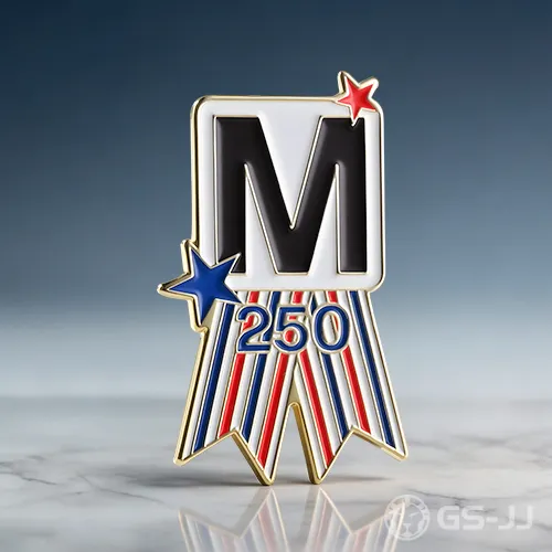 M 250 Ribbon Star Magnetic Pin M 250 Ribbon Star Magnetic Pin