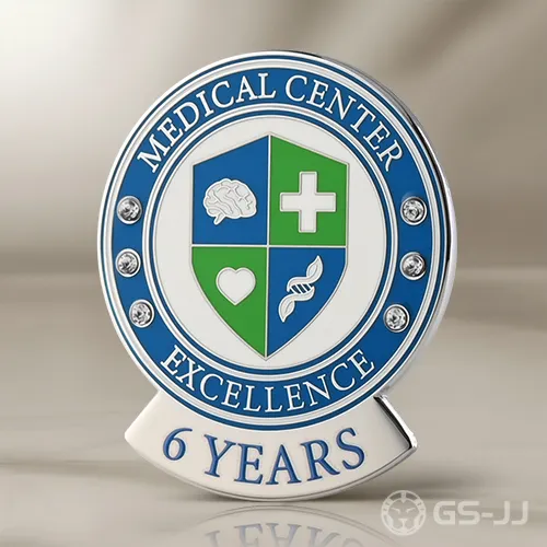 Medical Center Excellence 6 Years Rhinestone Pin Medical Center Excellence 6 Years Rhinestone Pin