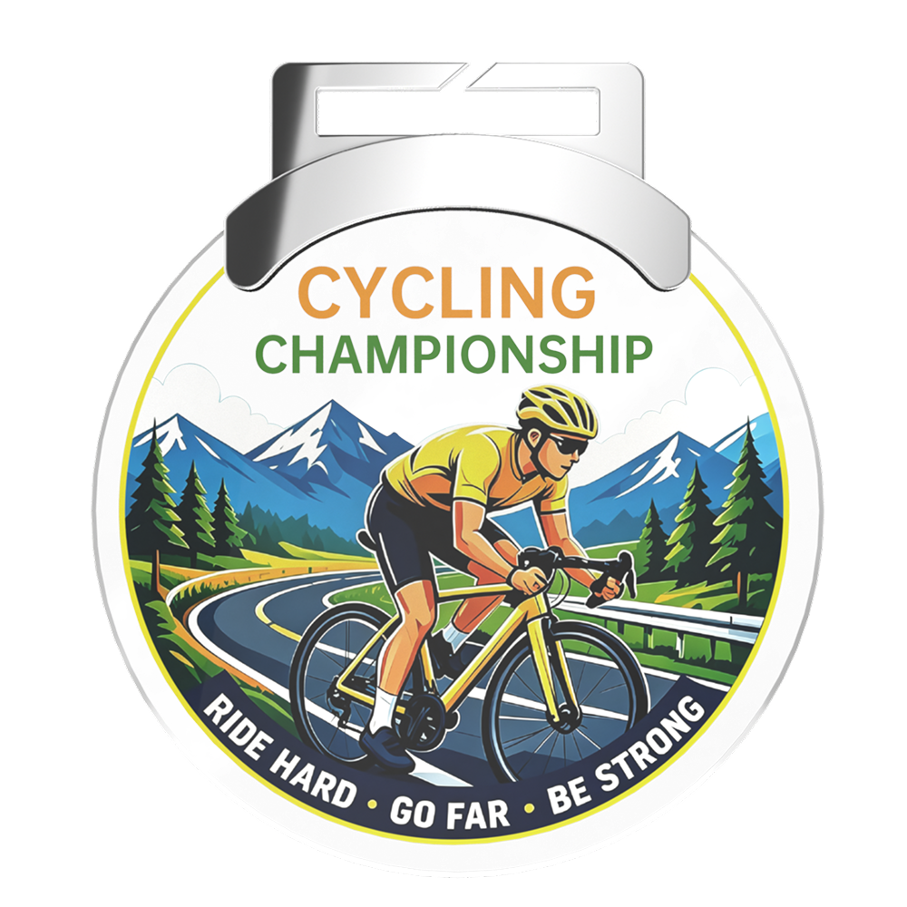 Custom Cycling Championship Acrylic Medal Custom Cycling Championship Acrylic Medal