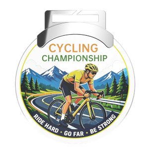 Custom Cycling Championship Acrylic Medal