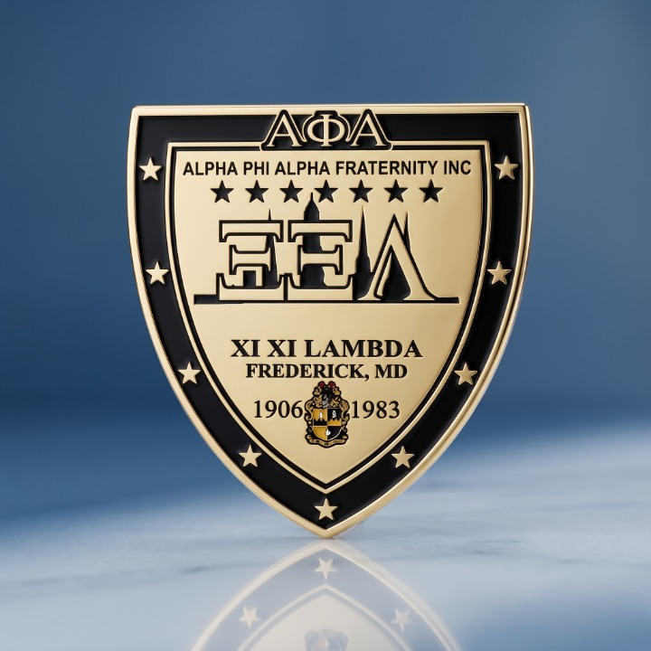 Hard Enamel Shield Fraternity Pin