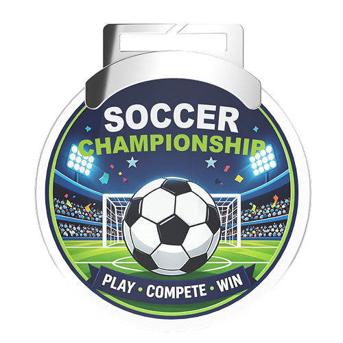Custom Soccer Championship Acrylic Medal