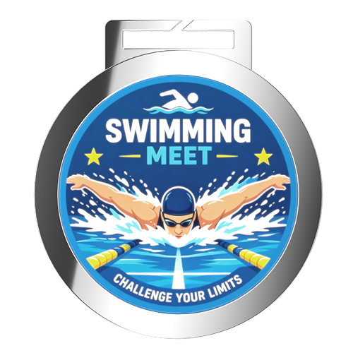 Custom Swimming Meet Acrylic Medal