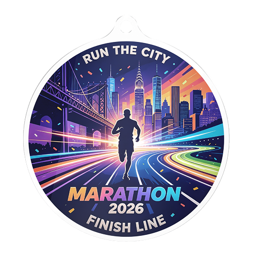 Marathon Finisher Acrylic Medal