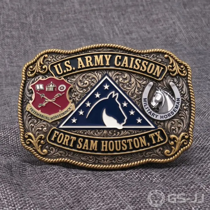 Vintage US Army Caisson Belt Buckle Vintage US Army Caisson Belt Buckle