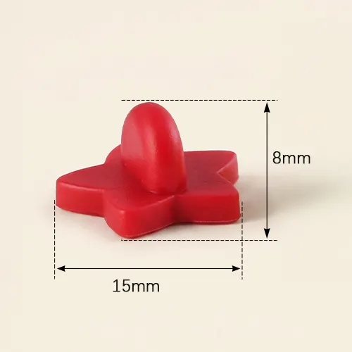 Star shaped Rubber Clutch Pin Backing