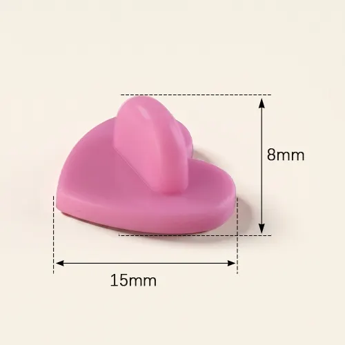 Heart shaped Rubber Clutch Pin Backing Heart shaped Rubber Clutch Pin Backing