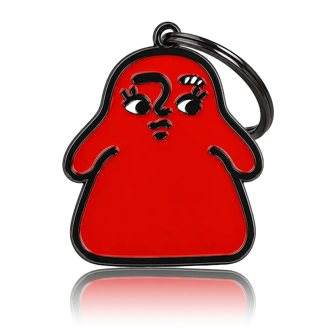 soft enamel keychain with dye black metal line