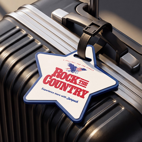 American Eagle Pattern Custom Soft PVC Luggage Tag