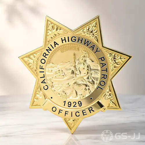 California Highway Patrol Officer Star Pin Badge California Highway Patrol Officer Star Pin Badge