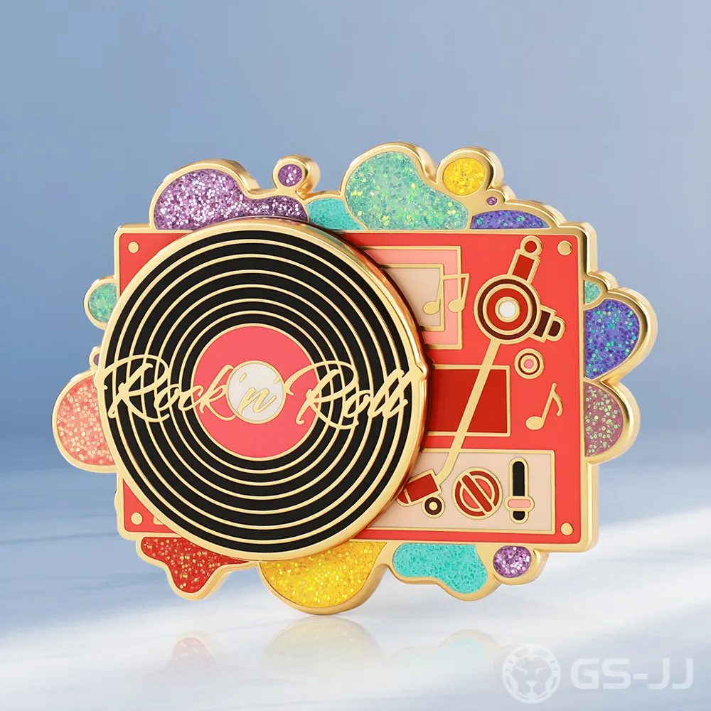 Custom Turnable Music Pins Custom Turnable Music Pins