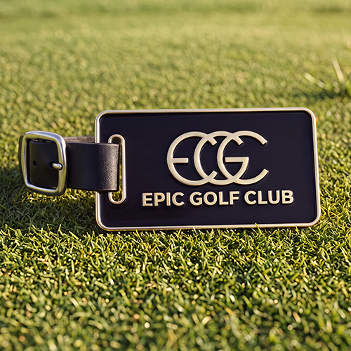 Epic Golf Club Custom Metal Golf Bag Tag