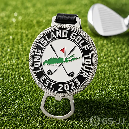 Long Island Golf Tour Bottle Opener Bag Tag Long Island Golf Tour Bottle Opener Bag Tag