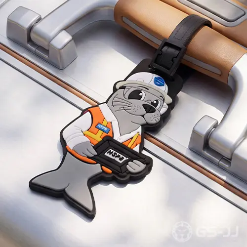 MSPE Engineer Seal Mascot Soft PVC Luggage Tag MSPE Engineer Seal Mascot Soft PVC Luggage Tag