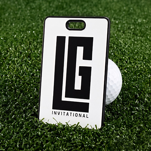 Monochrome Monogram Golf Bag Tag