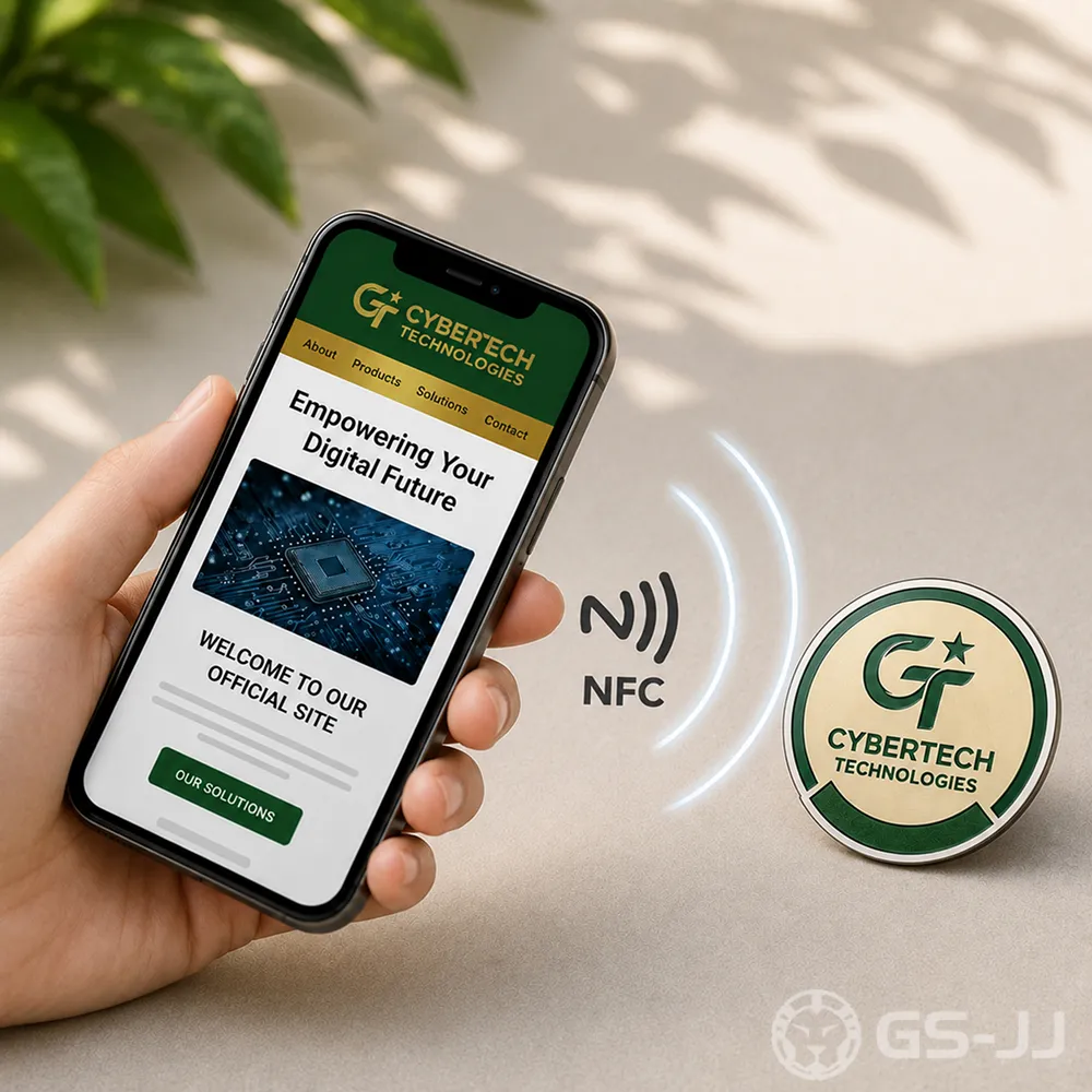 NFC Pin Linking to a Website NFC Pin Linking to a Website