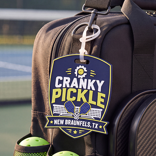 Pickleball Shield Custom Luggage Tag