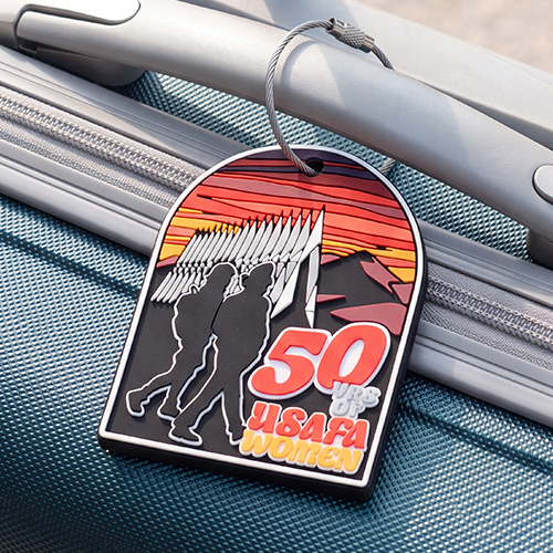 USAFA Women 50th Anniversary Luggage Tag