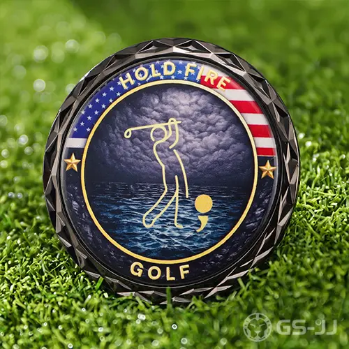 Hold Fire Golf Challenge Coin Hold Fire Golf Challenge Coin