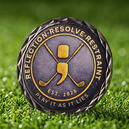 Hold Fire Golf Challenge Coin
