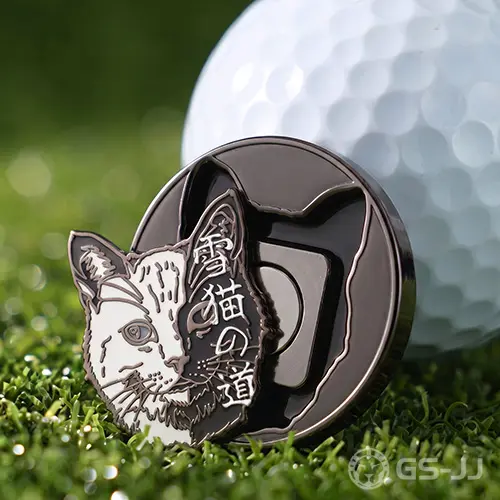 Toshokan Snow Cat Magnetic Golf Ball Marker Toshokan Snow Cat Magnetic Golf Ball Marker