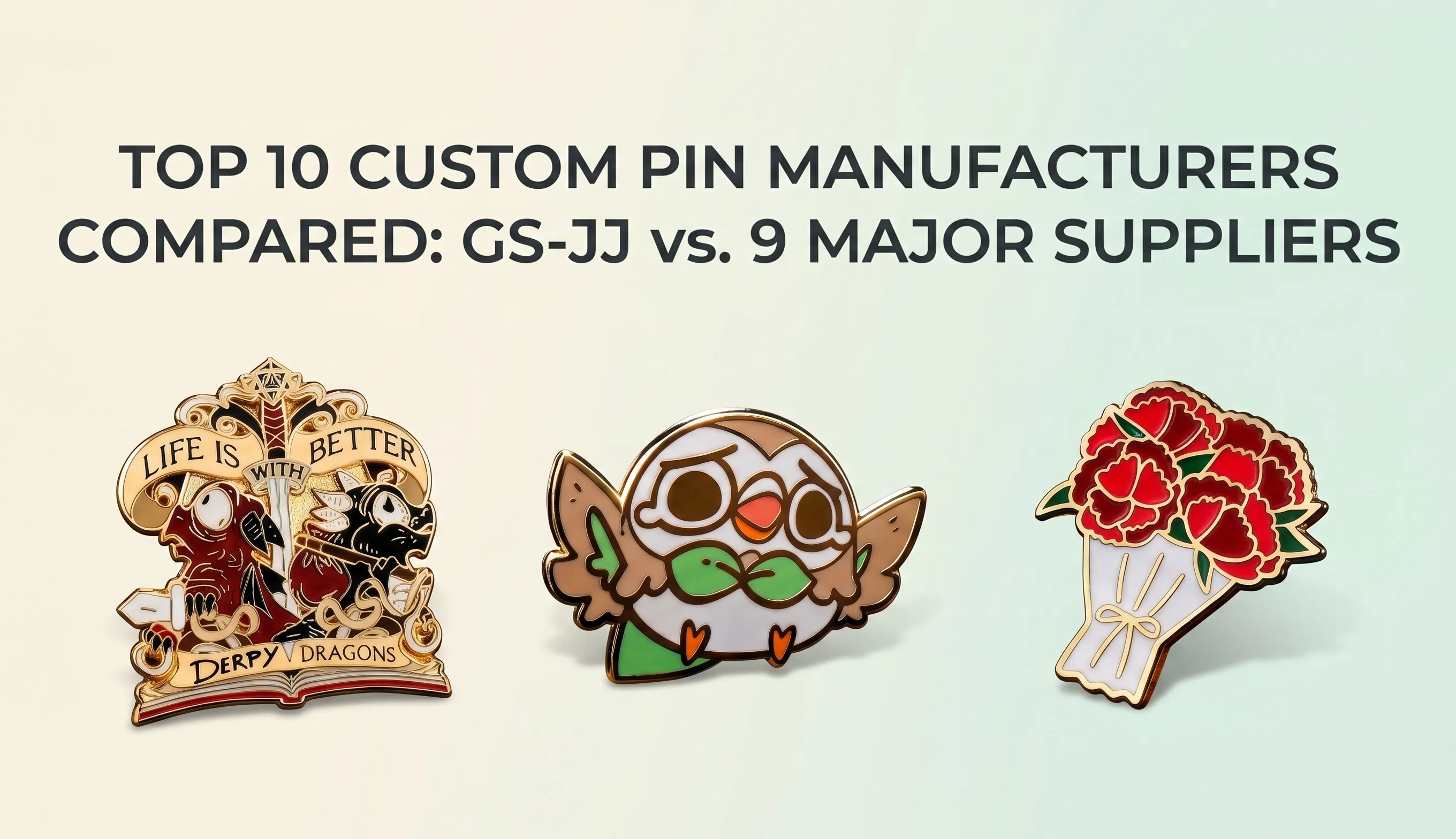 Top 10 Custom Pin Manufacturers Compared: GS-JJ vs. 9 Major Suppliers