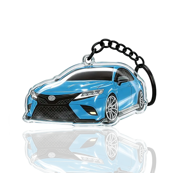 car expoy dome acrylic keychain