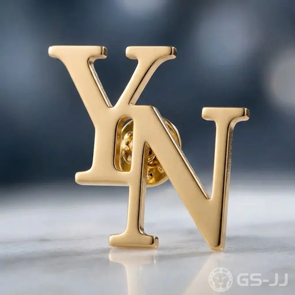 YN Initial Lapel Pins YN Initial Lapel Pins