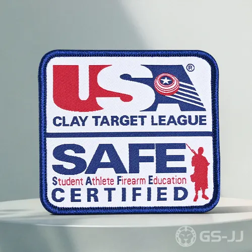 Clay Target Shooting Sport Woven Patches Clay Target Shooting Sport Woven Patches