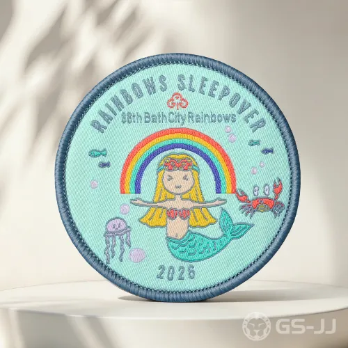 Mermaid Rainbow Sleepover Woven Patches Mermaid Rainbow Sleepover Woven Patches
