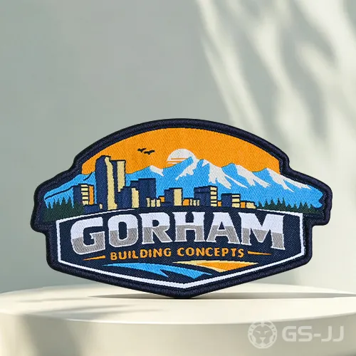 Mountain City Landscape Woven Patches Mountain City Landscape Woven Patches