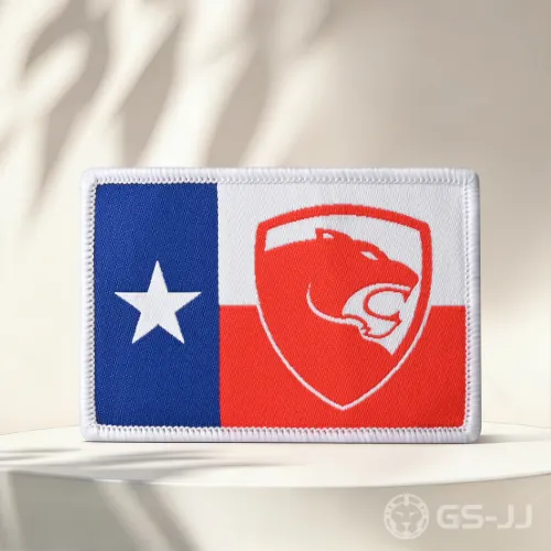 Texas State Cougar Shield Woven Patches Texas State Cougar Shield Woven Patches