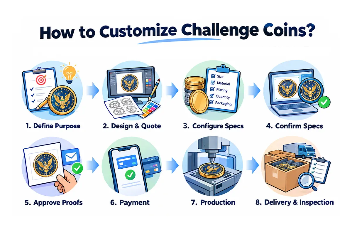 How to Customize Challenge Coins: 8-Step Guide