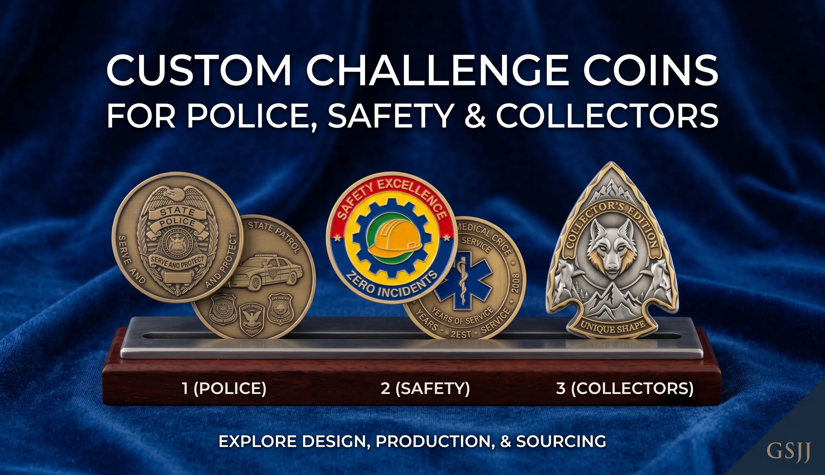 Custom Challenge Coins for Police, Safety & Collectors