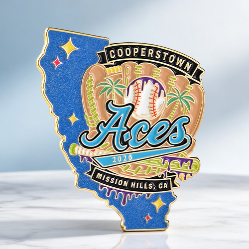 Aces Cooperstown Trading Pins